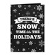 Snow Time Vertical Folded Shimmer Holiday Cards Image 7 of 10